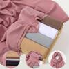 Muslim Chiffon Hijab Scarf Solid Color Squane Head Wrap For Women Hijabs Scarves Jersey Hijabs Islamic Turban Headband Shawl
