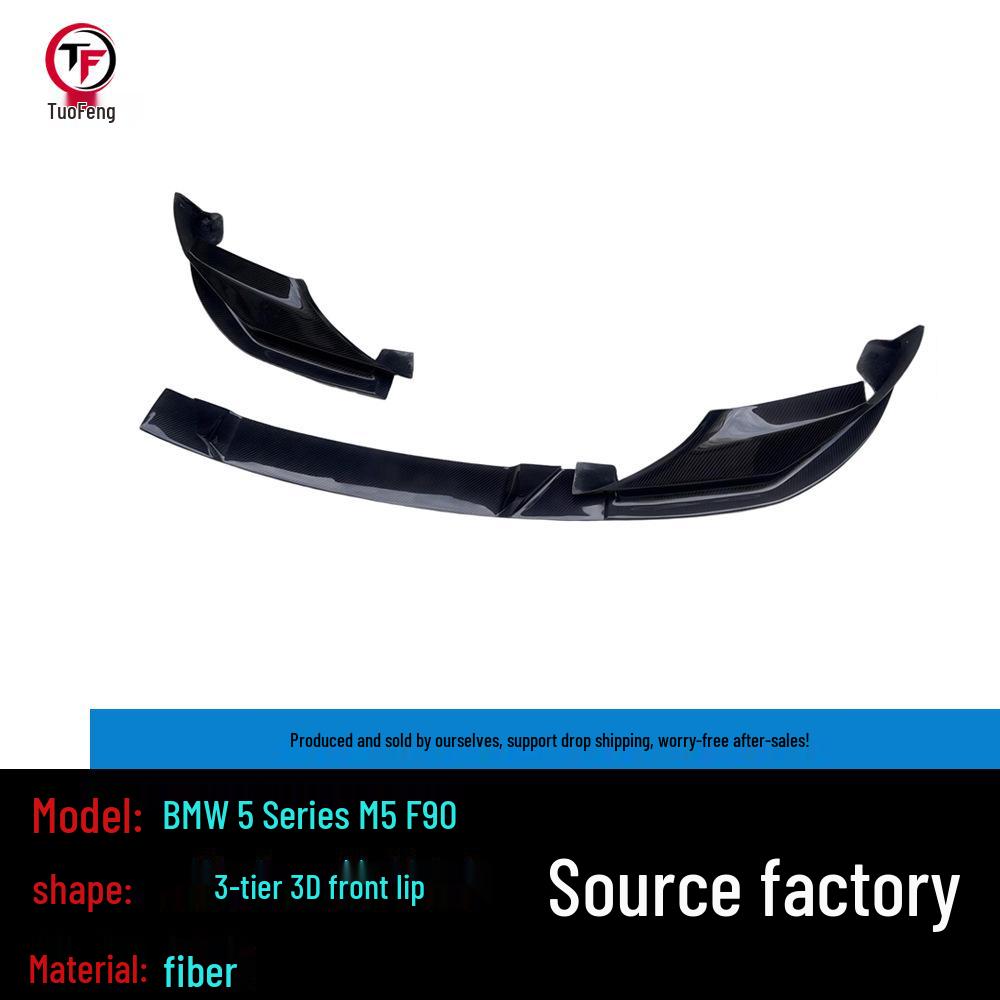 BMW M5 F90 (2017-2024) 3D Style Carbon Fiber Front Lip Splitter Body Kit