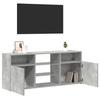Vidaxl Szafka Tv Z Oświetleniem Led, Szarość Betonu, 120X30X50 Cm