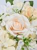 1Pc Wedding Arch Artificial Rose 50cm Hydrangea Flower Row Rose Centerpiece Silk Arch Door Wedding Flower Arrangement Party Room Reception Decor