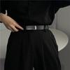 Retro Genuine Leather Belts 110/120/130cm Metal Buckle Belt Business Belt Men  Suit