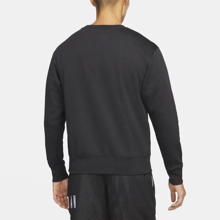 Jordan Спортивный повседневный пуловер с круглым вырезом, мужские топы, черный DO9153-010