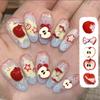 5/24/30Pcs Resin Simulated Fruit Nail Art Charms Cute Red Painted Multiple Shapes DIY Decorations for Creative DIY Nails