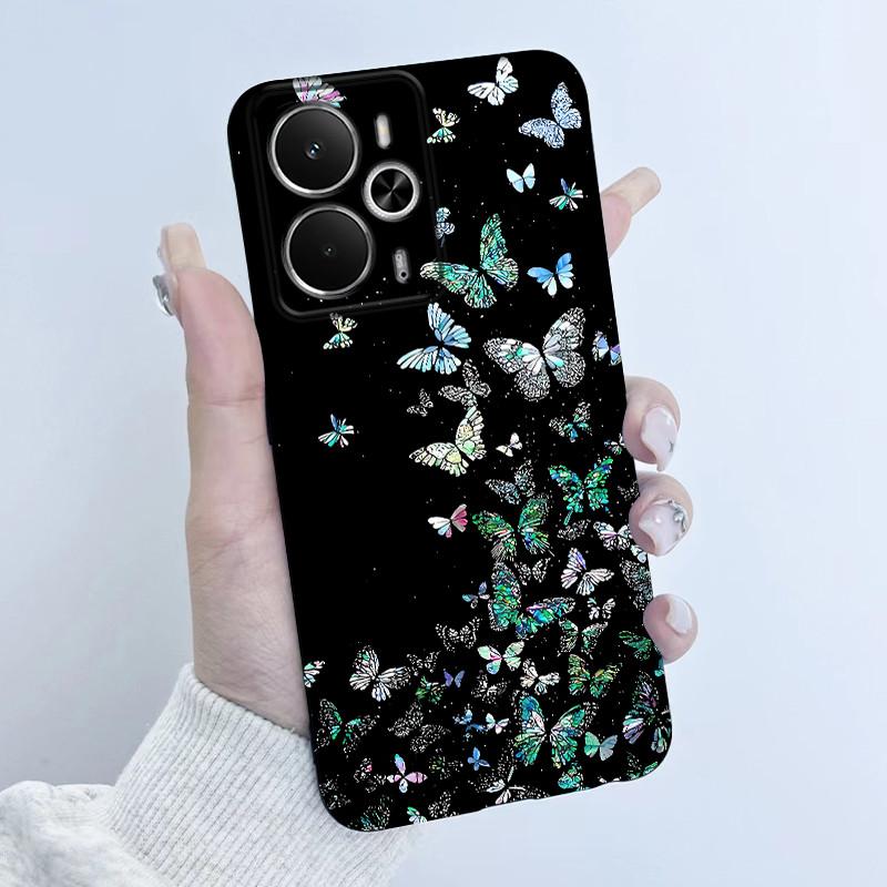 Чехлы Для OPPO Realme 14 14T 5G Чехол Модный Цветок Девушка-Астронавт Дизайн Мягкий Силикон ТПУ Чехол Для Realme14T realme14 Чехол