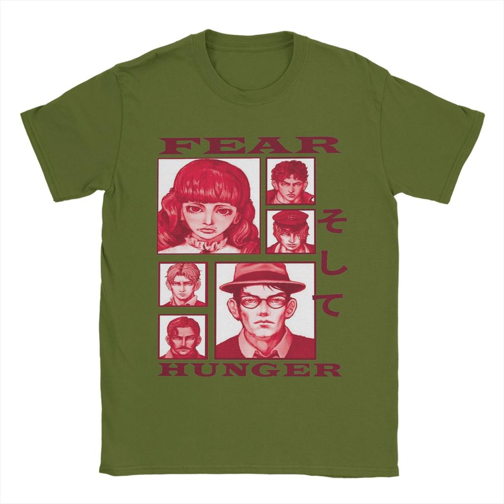 Новинка Fear And Hunger Инди Хоррор Футболка Мужская Круглый Вырез Короткий Рукав Топы Хлопок Летняя Одежда
