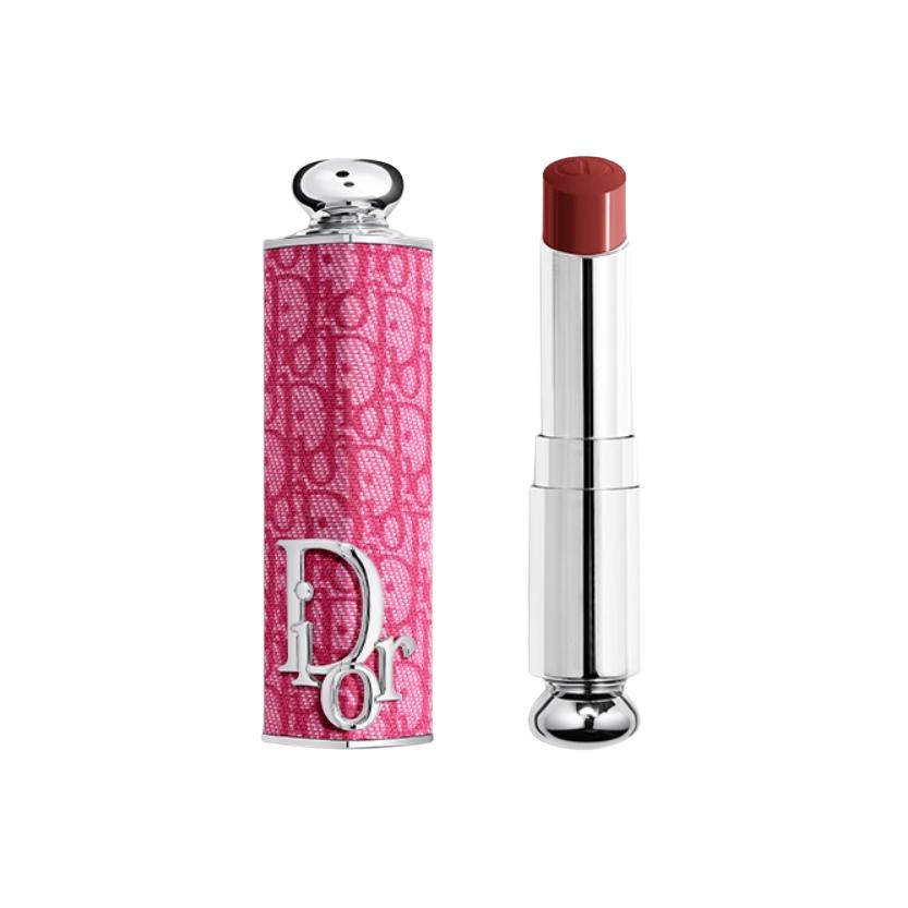 Dior Зависимая с малиновым футляром, Завораживающая помада блеск для губ Классический фуксия Печатное издание Кремовая увлажняющая