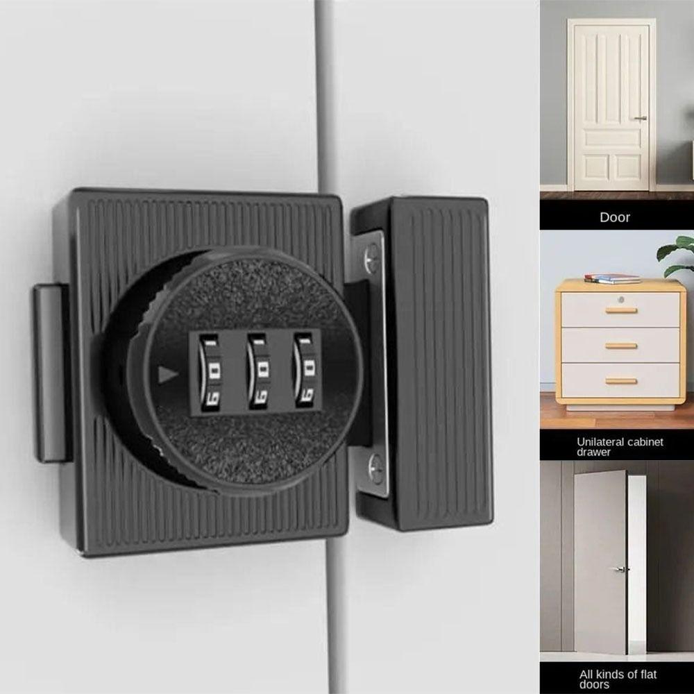 Сейф с паролем для ящика, 3-значный кодовый замок, прочный дверной шкаф с паролем