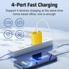 Многопортовое зарядное устройство для путешествий: 2 USB-C PD + 2 USB 2.4A для мобильных устройств
