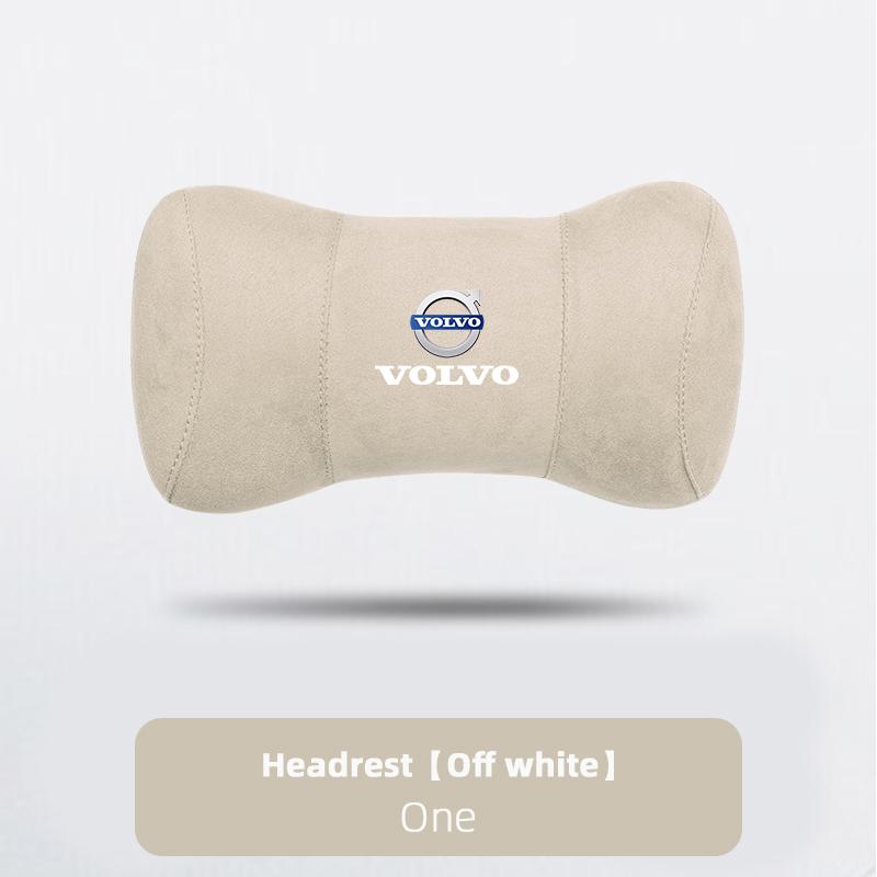 Volvo Car Seat Head Support Suede Memory Cotton Neck Pillow Interior Accessories For XC60 V90 V60 V40 XC90 S90 S60 C30 V70 XC40