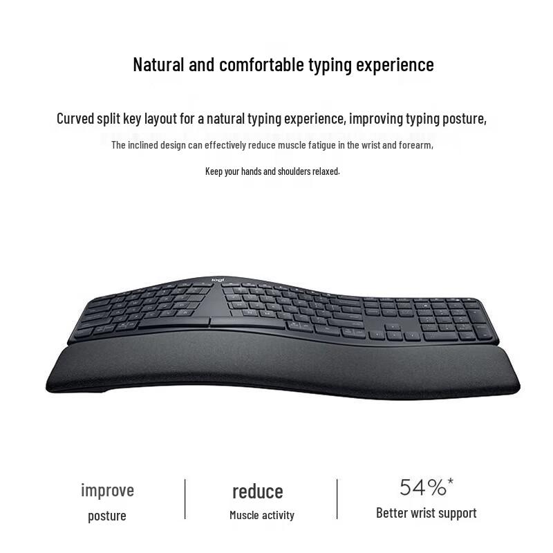 Logitech Беспроводная эргономичная разделенная клавиатура K860