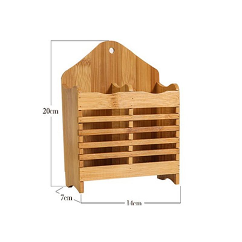 Кухонный деревянный слив для палочек для еды Клетка для столовых приборов Полый слив для хранения Ложка Органайзер для палочек для еды Аксессуары для дома