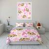 "Cartoon Dog Themed Three-Piece Set" Bedding Set with 1 Duvet Cover 2 Pillowcases Single Double King Queen, Gift
