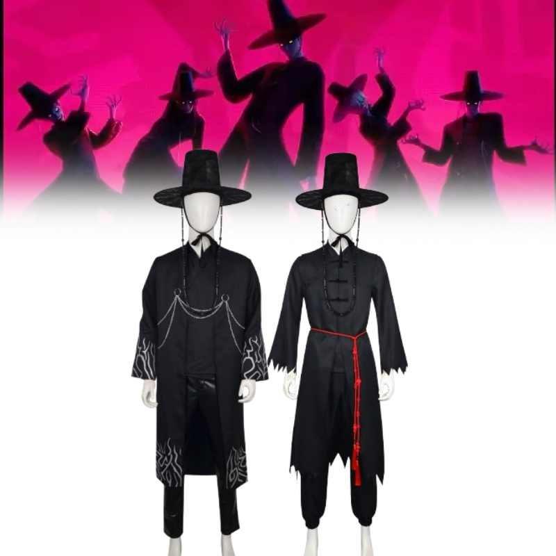 Kpop Hunters Demon Saja Boys Cosplay Costume Stage Singing Suit Party Halloween