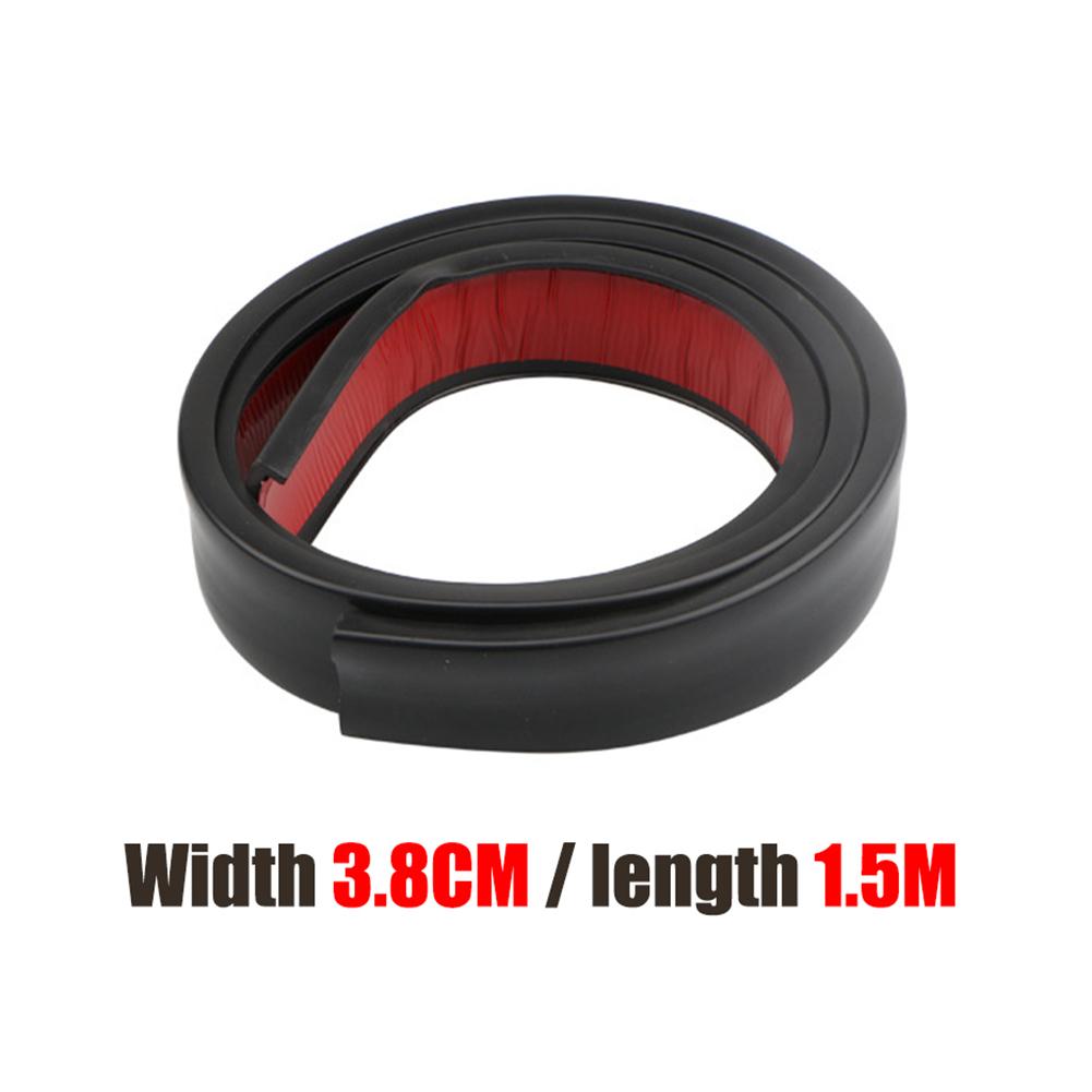 Мягкий черный резиновый бампер 1,5/2,5 м, авто внешний передний бампер, комплект для губ, защитные накладки на бампер, внешние молдинги, бампер для губ