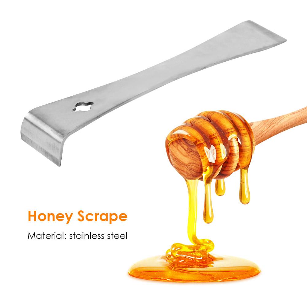 Stainless Steel Hive Bee Scraper Multifunctional Portable Separate Honeycomb Box with Hook Equipment Honey Knife Beekeeping Tool