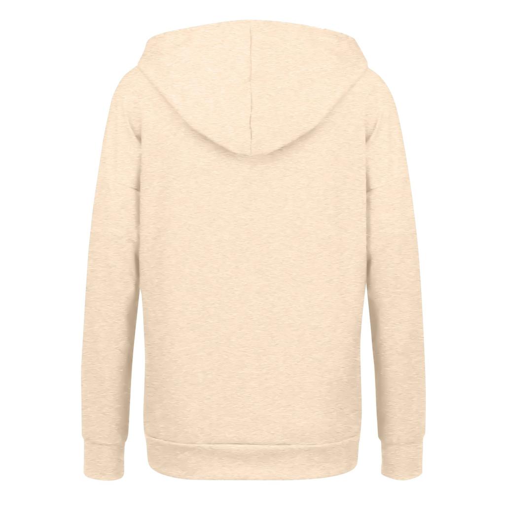 Женская мода Свободная повседневная куртка-свитер с капюшоном и длинным рукавом с принтом