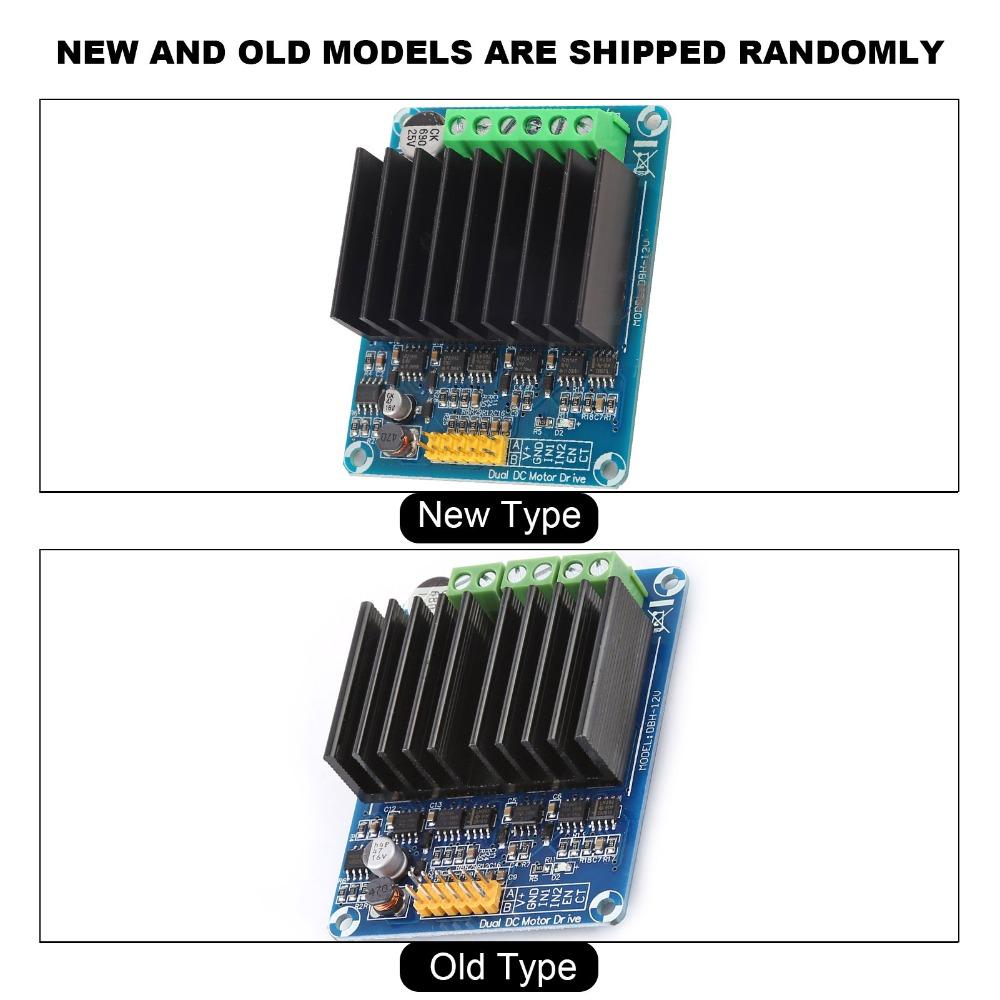 Плата управления DBH-12V Модуль драйвера 0A-30A DC5-12V Драйвер двигателя H-мост Двухканальный Регулятор скорости Применения в робототехнике