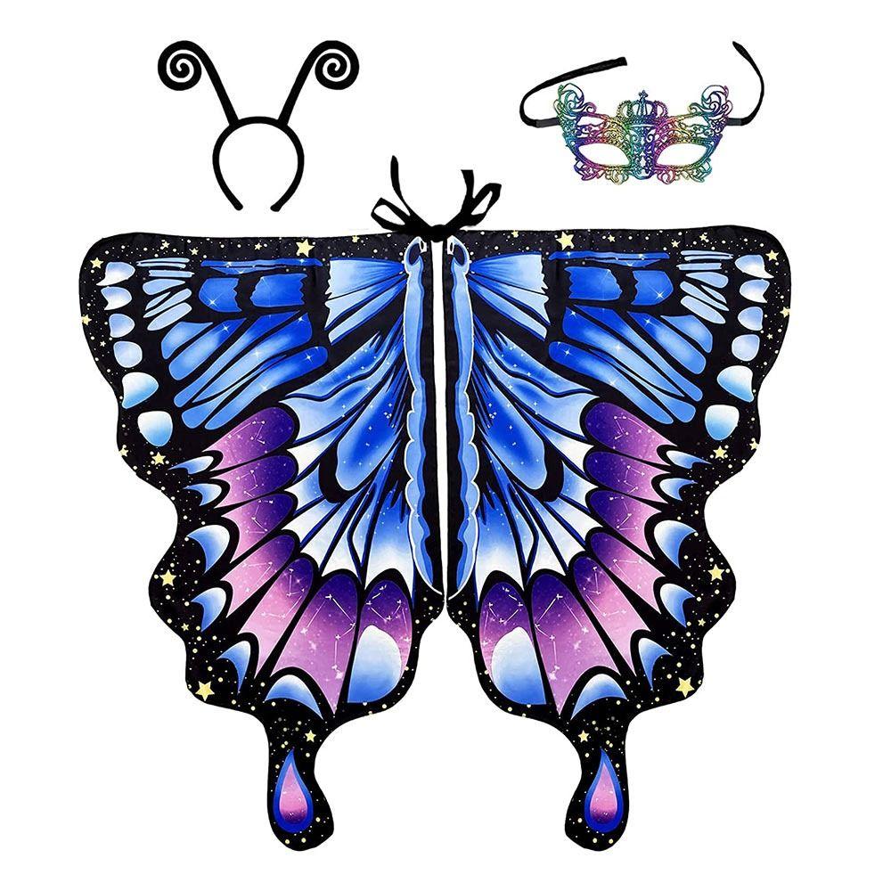 Fairy Festival Rave Dress Party Favor Cloak Butterfly Scarf Butterfly Wings Shawl Butterfly Costume