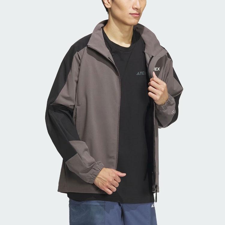 Adidas Wind.Rdy Softshell Non Hooded Retro Jackets & Coats Men's Charcoal Gray IP0734