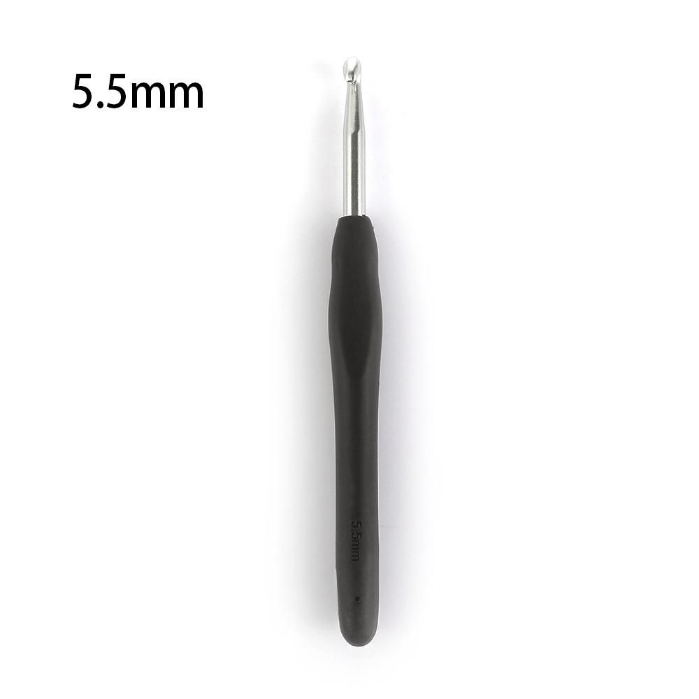 2.0-10mm Multicolor Craft Tools Ergonomic Handle Weave Yarn Knitting Needles Crochet Hook Aluminum