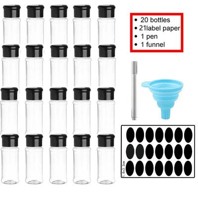 Набор банок для специй 5/10/15/20шт банок для специй солонка и перечница банка для приправ органайзер для специй пластиковый приправа для барбекю