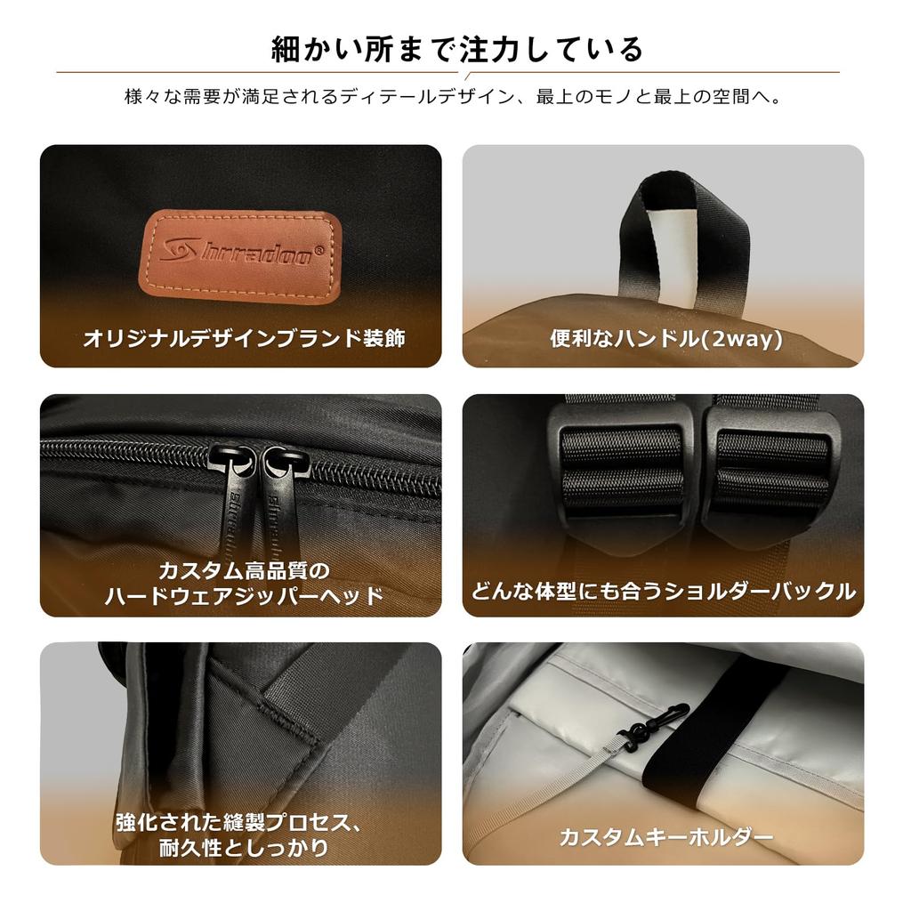 Backpack for Men and Town Ultra Large Unisex [shrradoo] Women, Rucksack, School, Lightweight, Capacity, 15.6 Inches, Casual, (Black)