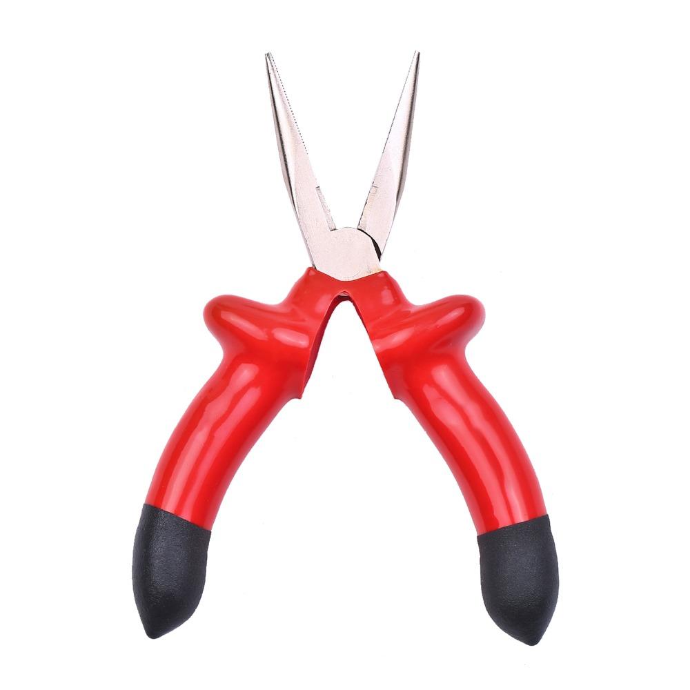 Flat Sharp Jaw Needle Nose Pliers Carbon steel Wire Handling Pliers For Jewelry Making
