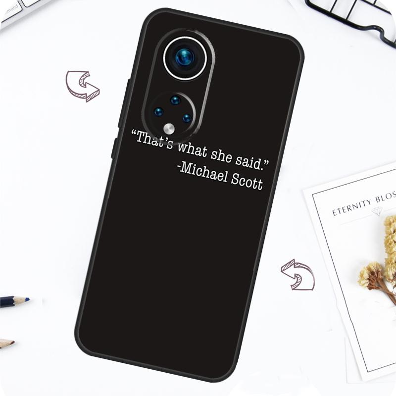 Michael Scott That’s What She Said Case For Honor Magic 7 Pro 5 6 Lite Honor 200 Pro 50 70 90 X8b X9a X8a X8 X9 X9c X9b Cover