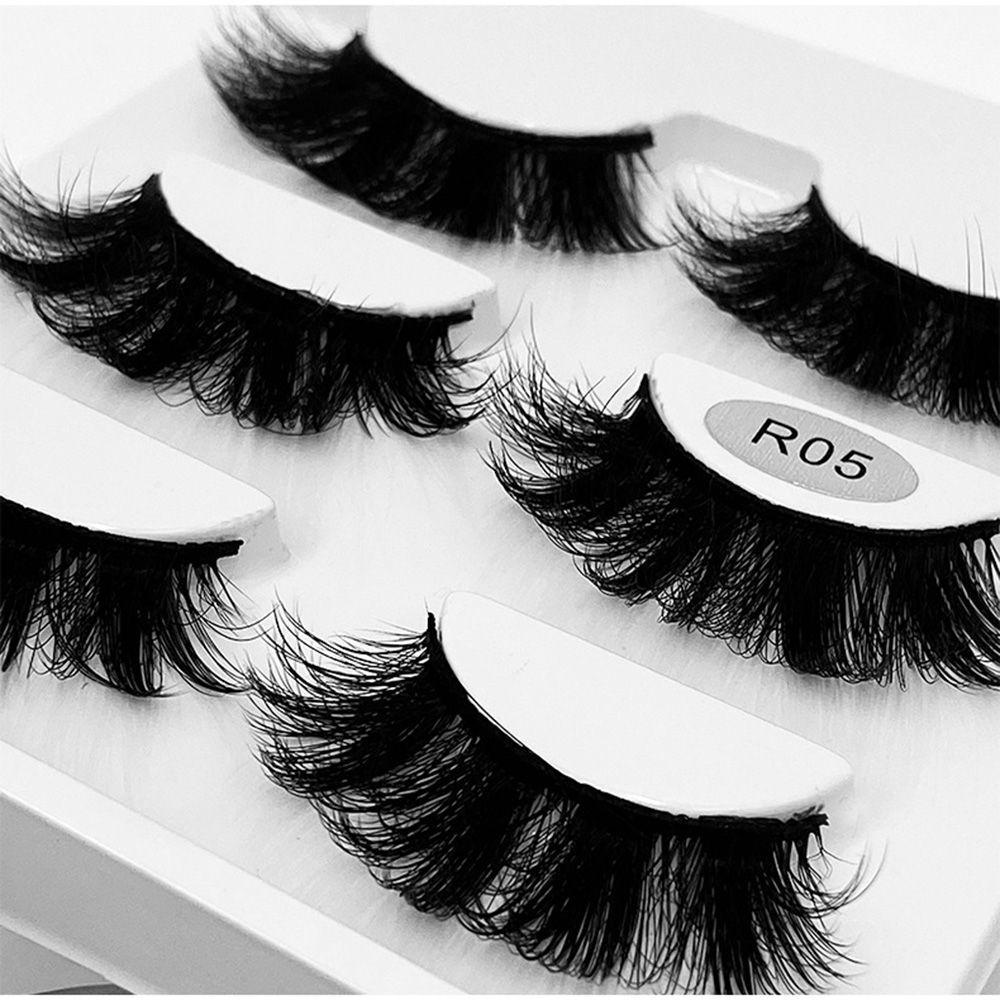 Eye Extension Long Natural Dramatic 100% Cruelty free False Eyelashes 3D Mink Lashes 20mm Fluffy