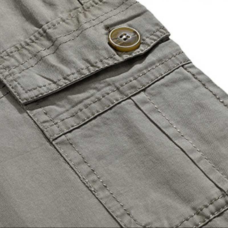 2024 Весна Лето Мужская мода Прямые брюки Мужской тренд Однотонные брюки-карго с несколькими карманами Мужские повседневные свободные брюки больших размеров