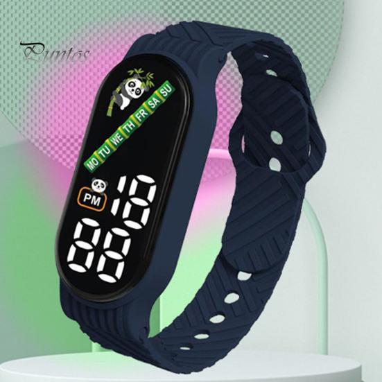 Fashion LED Sports Watch for Students Waterproof Multicolor Electronic Wristwatch with Soft Silicone Strap Stylish Gift for Men Women