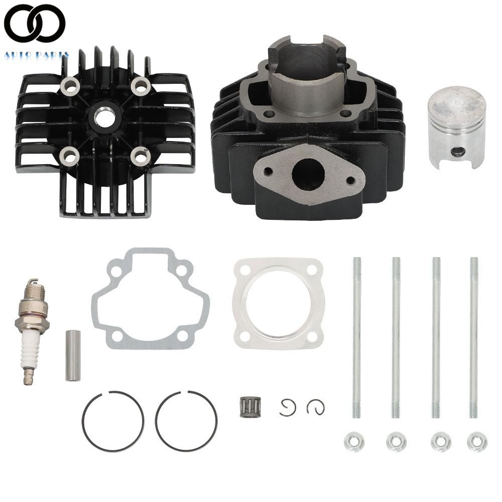 For Yamaha PW50 QT50 1979-2017 50cc Engine Piston Cylinder Head Top End Kit