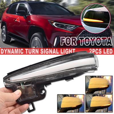 2 шт. Светодиодный динамический указатель поворота в боковом зеркале для Toyota Alphard Vellfire Tacoma N300 2016-2020 RAV4 XA50 Highlander XU70 2020