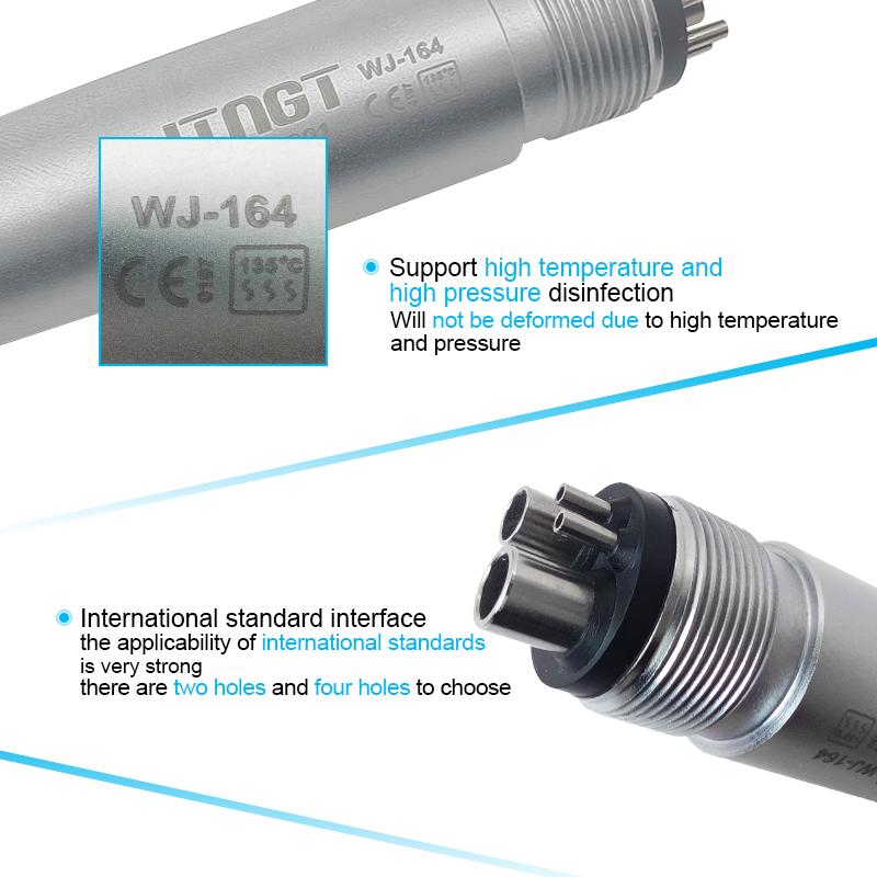 Стоматологический наконечник Пресс-тип Высокоскоростная турбина 4 отверстия/2 отверстия с подсветкой 3 распылителя воды Стоматологическое оборудование