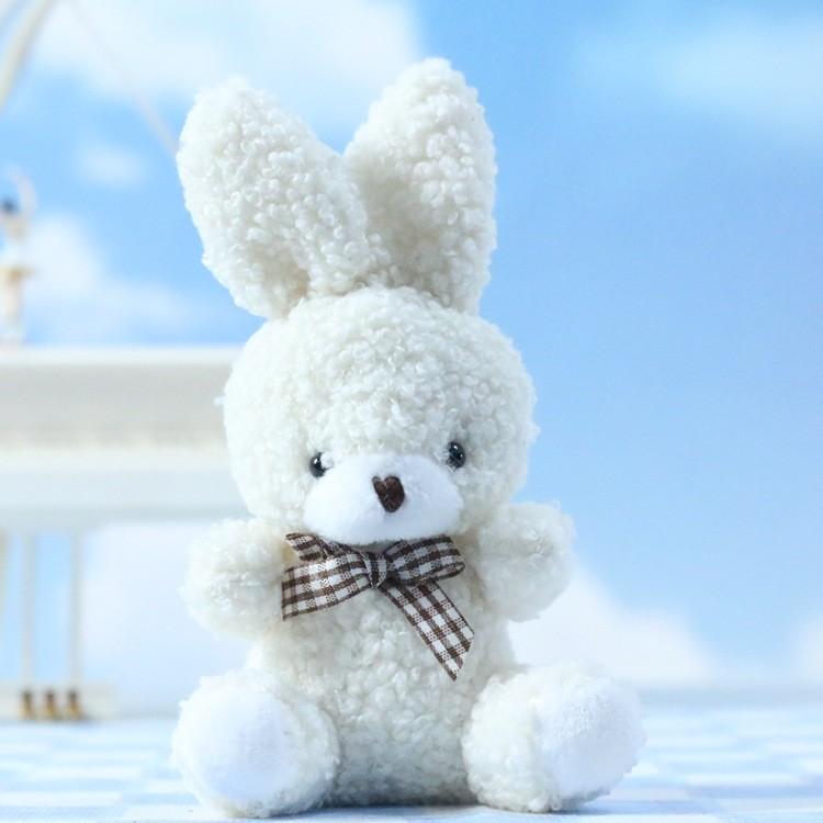 Charming Cartoon Bunny Plush Pendant Doll Perfect For Keychains And Bags