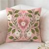 Butterfly Bird And Flower Pillow Case Pillowcase, Double-Sided Printed, Sofa Cushion, Bedroom Headboard Pillow