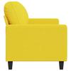 Vidaxl Sofa 2-Osobowa, Jasnożółta, 140 Cm, Tapicerowana Tkaniną