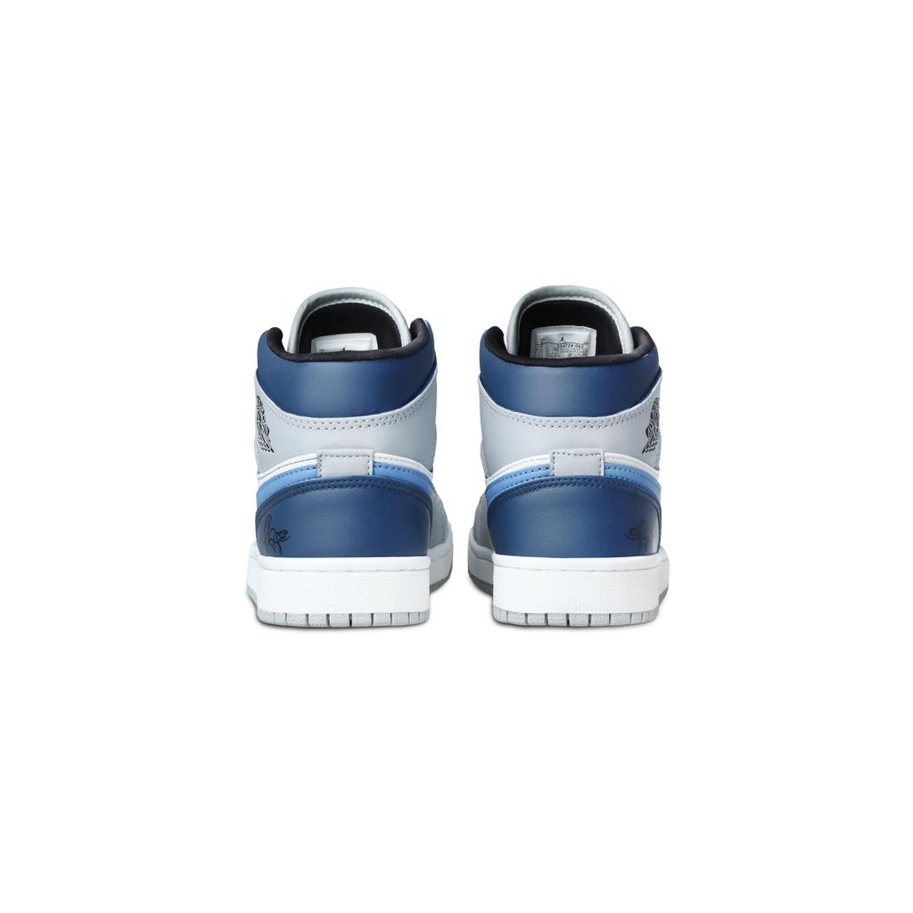 Jordan Air Jordan 1 Symphonic Synthetic Leather Abrasion Resistant Abrasion Resistant Mid top Vintage Basketball Shoes 554724-092(Team1171-)