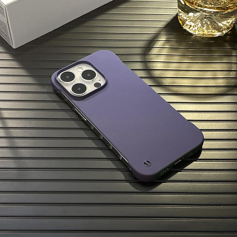 Ultra-thin Cooling Frameless Hard PC Case For iPhone 16 15 14 13 12 MINI 11 Pro Max XR XS X Plus SE Slim Skin Cover