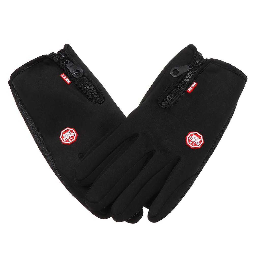 Термальные мужские женские лыжные перчатки, велосипедные перчатки, варежки с сенсорным экраном, зимние теплые перчатки