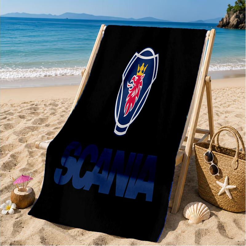 Sca-nia Lion's Strength Beach Towel, Microfiber Beach Towel, Perfect For Pool, Beach, Travel, Home Decor Beach Party Fan gifts