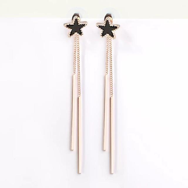 Новые геометрические треугольные длинные серьги-капли с кисточками для женщин в минималистичном стиле, длинные висячие серьги Oorbellen