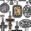 Нержавеющая сталь Крест Иисуса Подвеска Viking Ожерелье Мужское Щит Убийца Драконов Амулет Подвеска Святой Николай Молодежные Украшения