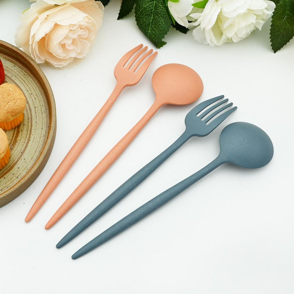 Portable Travel Dinnerware Set Knife Fork Spoon Chopsticks With Cutlery Box Student Office Worker Flatware Set BBQ Party Tableware Set