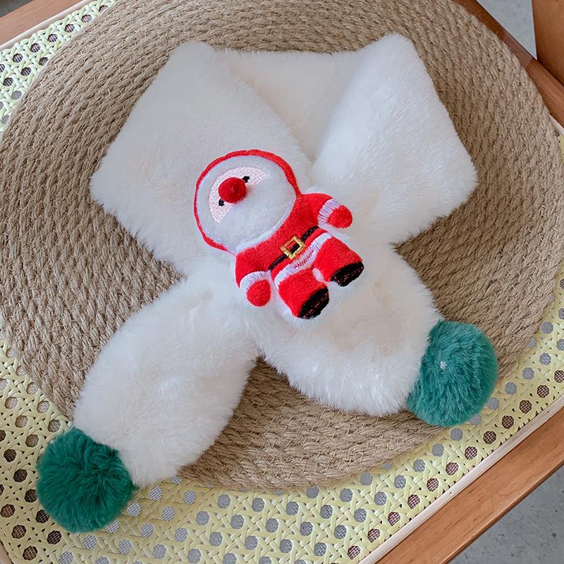 New Children'S Fashionable Scarf For Girls To Keep Warm And Versatile For Babies. Plush And Thickened Warm Scarf For Kids