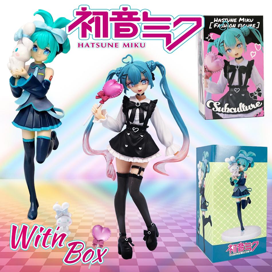 20 см аниме Hatsune Miku X Cinnamoroll фигурка аниме периферийные коллекционные модели декоративные украшения дети кавайный подарок