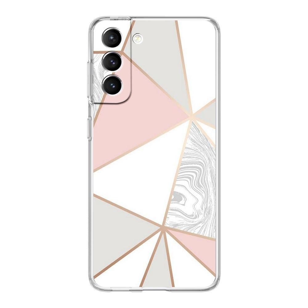 Мраморный геометрический чехол для телефона Samsung Galaxy S22 S21 S20 FE Ultra 5G S10 S10E S9 S8 Plus Note 10 20 мягкий прозрачный силиконовый чехол