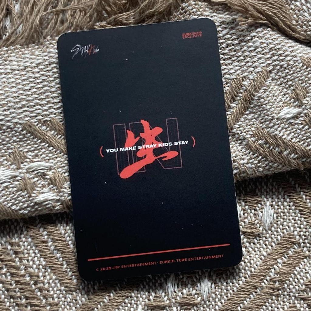 [Б/У] Stray Kids Хёнджин в raw subk shop SKZ торговая карточка