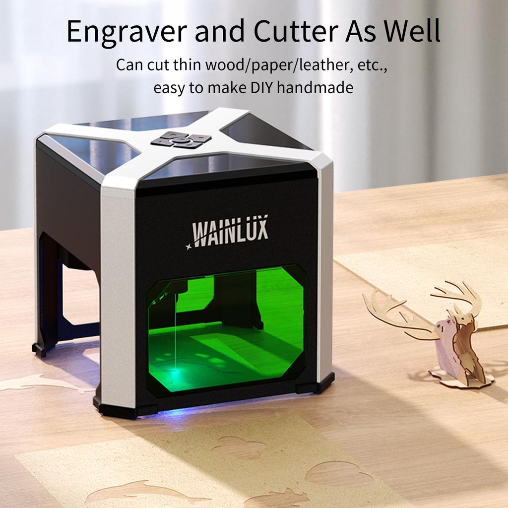 WAINLUX K6 Портативный лазерный гравер для резки и гравировки бытовой маркировочной машины с поддержкой беспроводной связи BT