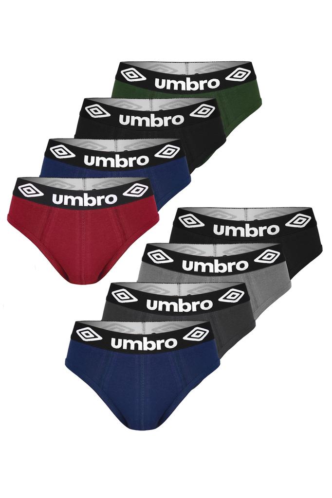 Трусы Umbro для мужчин, хлопок, набор, Bm206, 8 штук